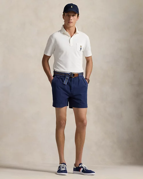 lauren ralph lauren Polo de piqué Custom Slim con Polo Bear para hombre | Ralph Lauren® ES Superdescuento