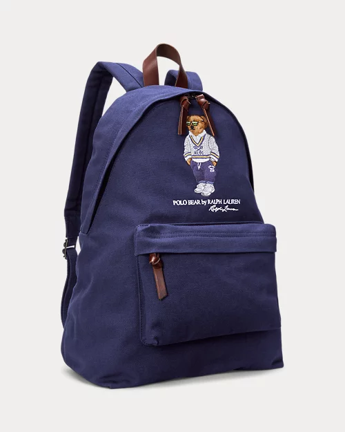 lauren ralph lauren Mochila de loneta con Polo Bear para hombre | Ralph Lauren® ES Descuentos del mes