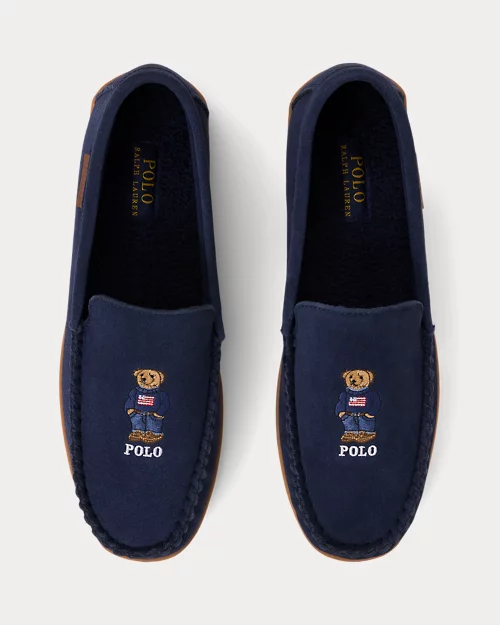 lauren ralph lauren Zapatilla de casa Brenan de ante para hombre | Ralph Lauren® ES Oferta exclusiva