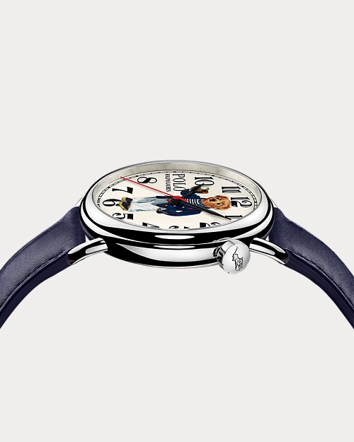 lauren ralph lauren Reloj de acero de 42 mm con Polo Bear para hombre | Ralph Lauren® ES Rebajas de fin de temporada