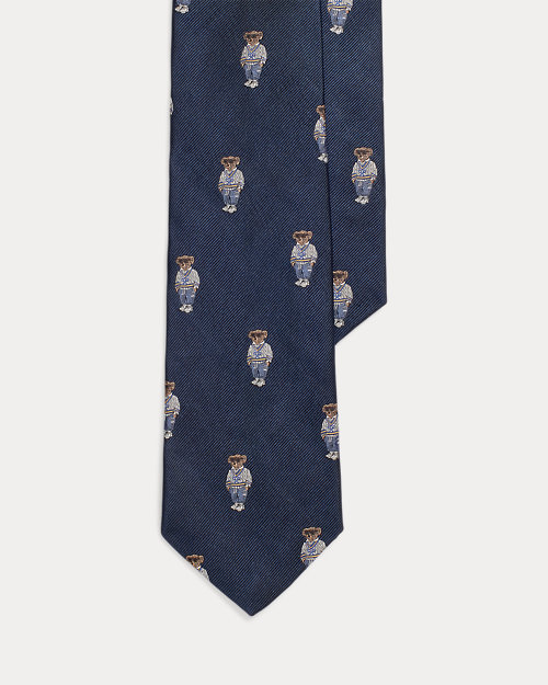 lauren ralph lauren Corbata de seda repp con Polo Bear para hombre | Ralph Lauren® ES