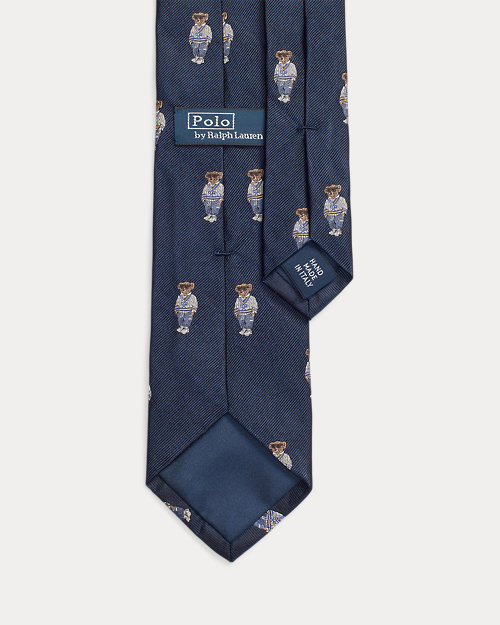 lauren ralph lauren Corbata de seda repp con Polo Bear para hombre | Ralph Lauren® ES Gran oferta