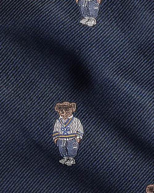 lauren ralph lauren Corbata de seda repp con Polo Bear para hombre | Ralph Lauren® ES Gran oferta