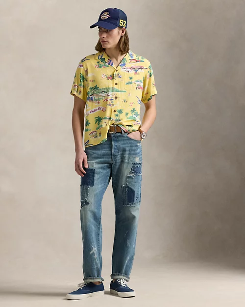 lauren ralph lauren Camisa de manga corta con Polo Bear para hombre | Ralph Lauren® ES Rebajas baratas