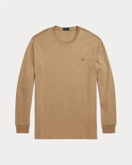 lauren ralph lauren Camiseta de manga larga de algodón suave para hombre | Ralph Lauren® ES Rebajas top