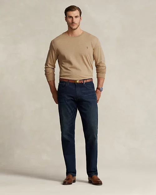 lauren ralph lauren Camiseta de manga larga de algodón suave para hombre | Ralph Lauren® ES Rebajas top
