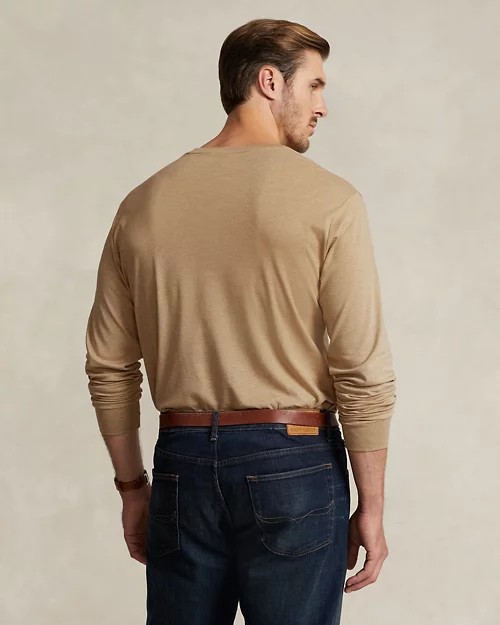 lauren ralph lauren Camiseta de manga larga de algodón suave para hombre | Ralph Lauren® ES Rebajas top