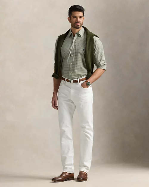 lauren ralph lauren Camisa de popelina con cuadros vichy para hombre | Ralph Lauren® ES Últimos 3 días