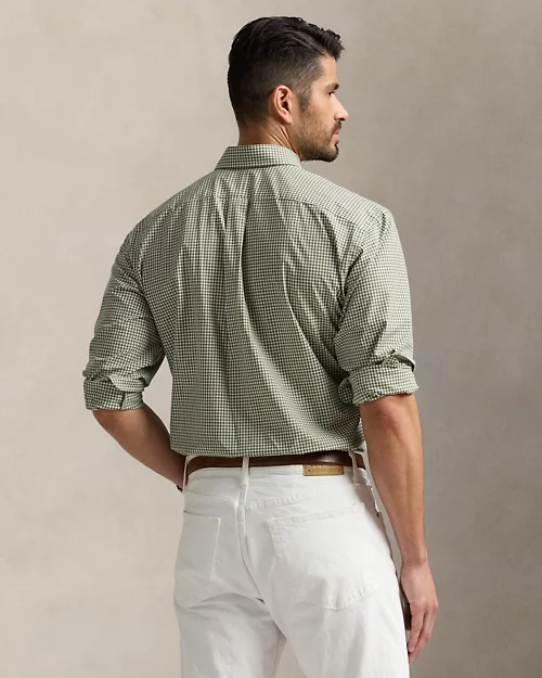 lauren ralph lauren Camisa de popelina con cuadros vichy para hombre | Ralph Lauren® ES Últimos 3 días