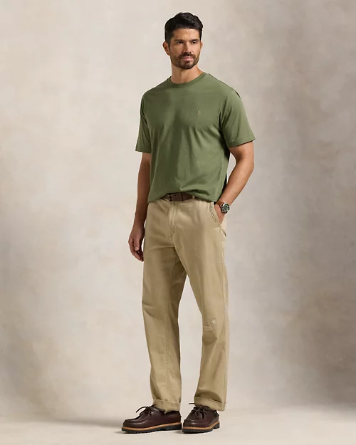 lauren ralph lauren Camiseta de punto con cuello redondo para hombre | Ralph Lauren® ES ÚLTIMAS EDICIONES