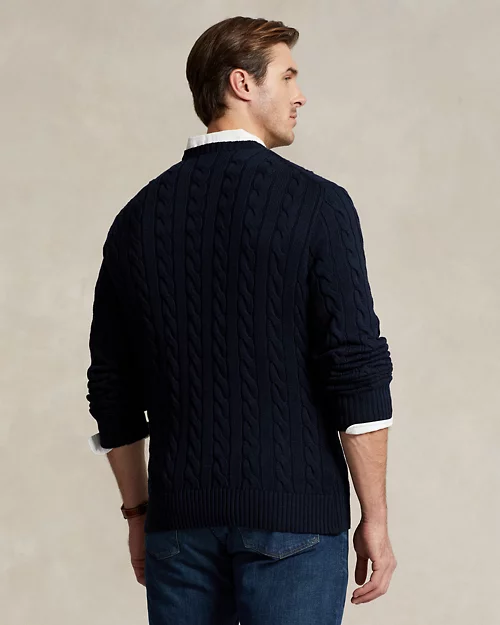 lauren ralph lauren Jersey de algodón en punto de ochos para hombre | Ralph Lauren® ES Solo hoy
