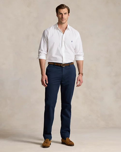 lauren ralph lauren Camisa de popelina elástica para hombre | Ralph Lauren® ES Oferta especial de fábrica