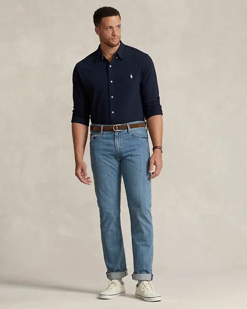 lauren ralph lauren Camisa de piqué ultraligera para hombre | Ralph Lauren® ES Superdescuento