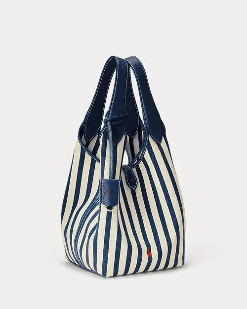 lauren ralph lauren Bolso tote Polo Play de loneta con rayas para mujer | Ralph Lauren® ES Envío internacional gratuito