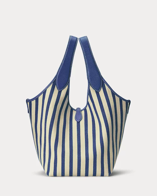 lauren ralph lauren Bolso tote Polo Play de loneta con rayas para mujer | Ralph Lauren® ES Envío internacional gratuito