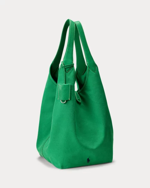 lauren ralph lauren Bolso tote grande Polo Play de loneta para mujer | Ralph Lauren® ES Tienda de fábrica