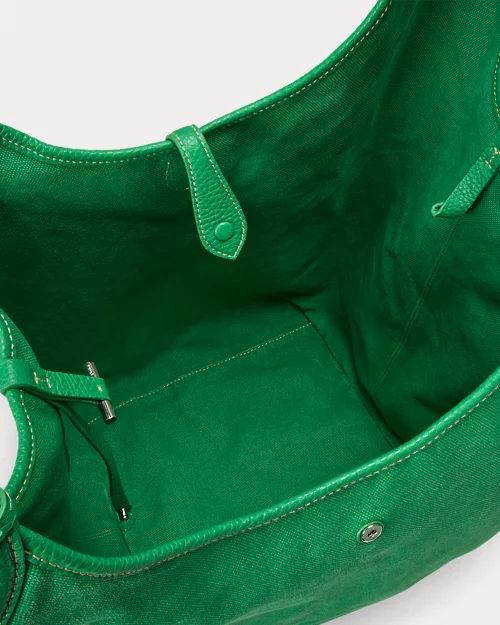 lauren ralph lauren Bolso tote grande Polo Play de loneta para mujer | Ralph Lauren® ES Tienda de fábrica