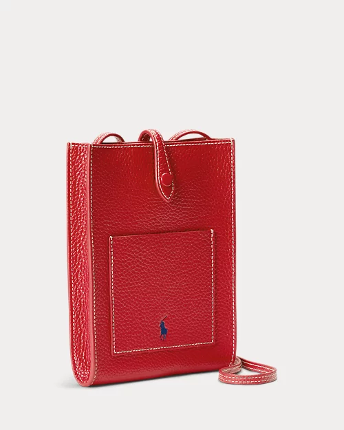 lauren ralph lauren Bolso cruzado Polo Play de piel para mujer | Ralph Lauren® ES En oferta