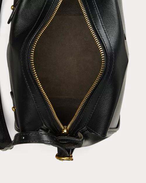 lauren ralph lauren Bolso Satchel Polo ID mini de piel para mujer | Ralph Lauren® ES Última moda