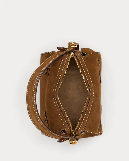 lauren ralph lauren Bolso satchel Polo ID mini de ante para mujer | Ralph Lauren® ES Ofertas de temporada