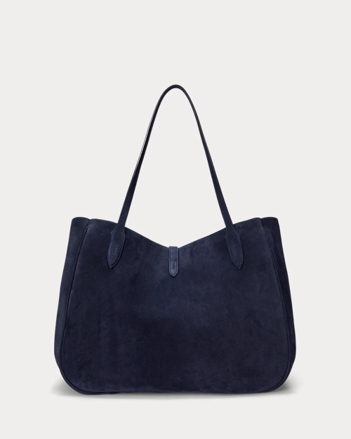 lauren ralph lauren Bolso tote Polo ID grande de ante para mujer | Ralph Lauren® ES Ofertas especiales