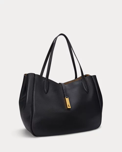lauren ralph lauren Bolso tote Polo ID de piel grande para mujer | Ralph Lauren® ES Grandes ahorros