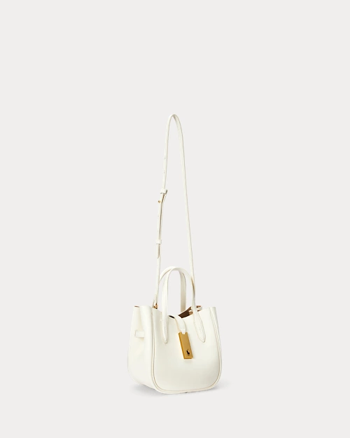 lauren ralph lauren Bolso tote Polo ID pequeño de piel para mujer | Ralph Lauren® ES Rebajas de fin de temporada