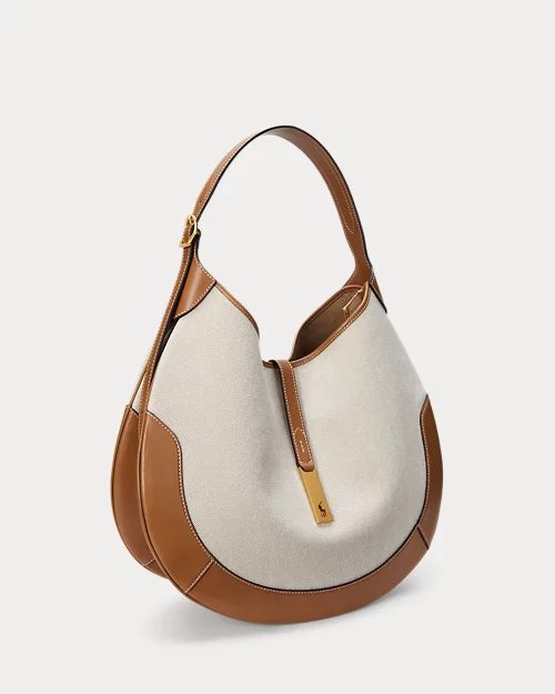 lauren ralph lauren Bolso Shoulder Polo ID de loneta para mujer | Ralph Lauren® ES Precio ultrabajo
