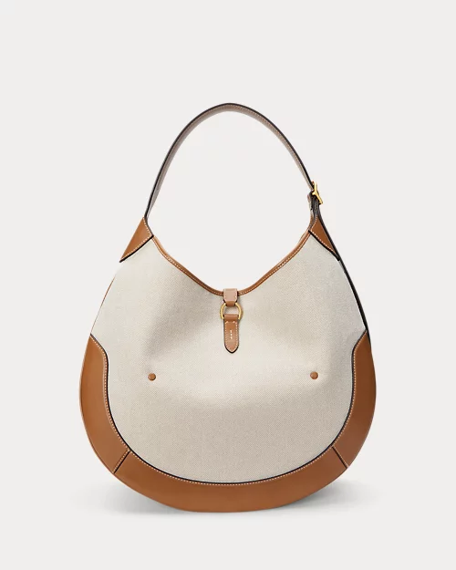 lauren ralph lauren Bolso Shoulder Polo ID de loneta para mujer | Ralph Lauren® ES Precio ultrabajo