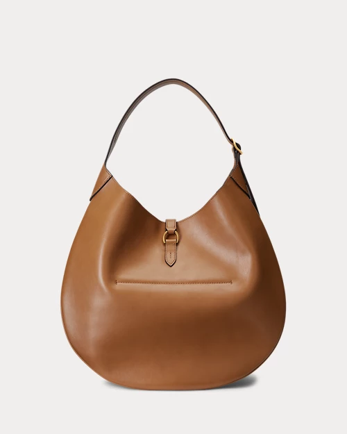 lauren ralph lauren Bolso Shoulder Polo ID de piel grande para mujer | Ralph Lauren® ES Outlet