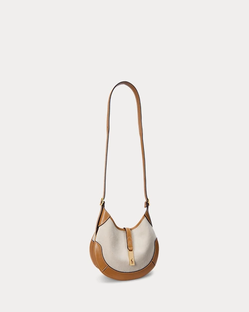 lauren ralph lauren Bolso Shoulder Polo ID de loneta pequeño para mujer | Ralph Lauren® ES Outlet online