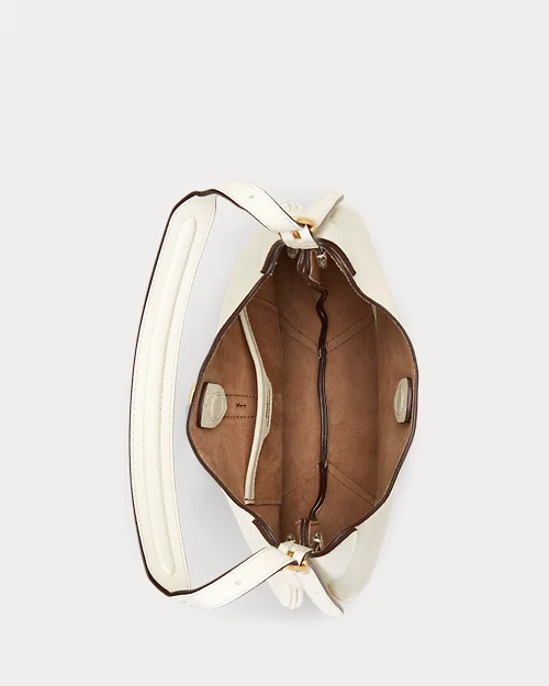 lauren ralph lauren Bolso Shoulder Polo ID de piel pequeño para mujer | Ralph Lauren® ES Venta caliente