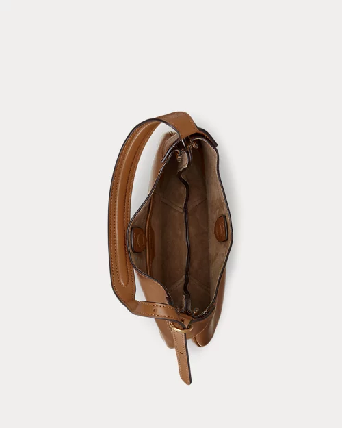 lauren ralph lauren Bolso Shoulder Polo ID pequeño de piel para mujer | Ralph Lauren® ES Gran oferta