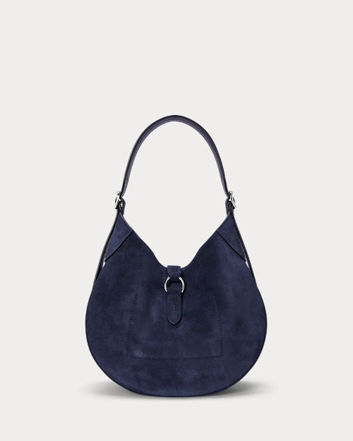 lauren ralph lauren Bolso Shoulder Polo ID pequeño de ante para mujer | Ralph Lauren® ES Rebajas baratas