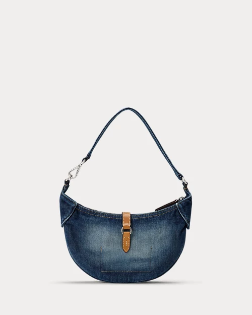 lauren ralph lauren Minibolso de hombro Polo ID vaquero para mujer | Ralph Lauren® ES Rebajas de fábrica