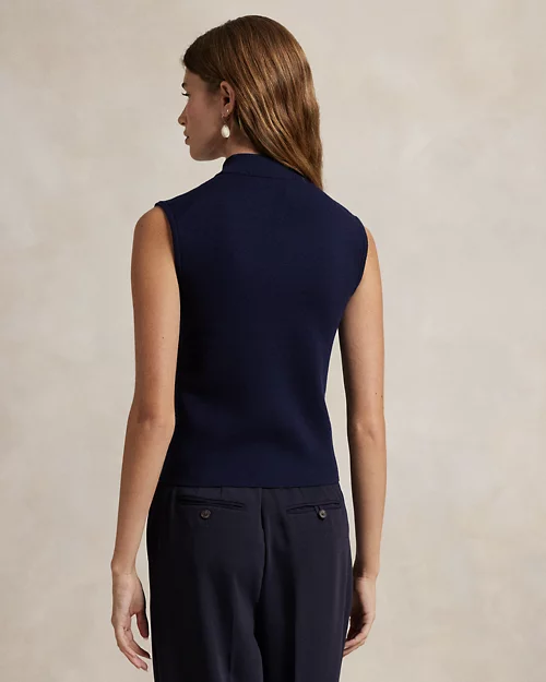 lauren ralph lauren Jersey de cuello vuelto sin mangas para mujer | Ralph Lauren® ES Liquidación
