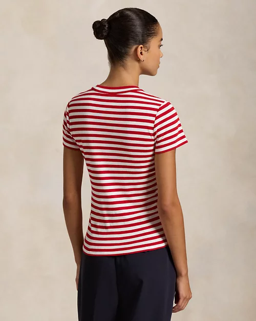 lauren ralph lauren Camiseta de algodón con rayas para mujer | Ralph Lauren® ES Mejor oferta