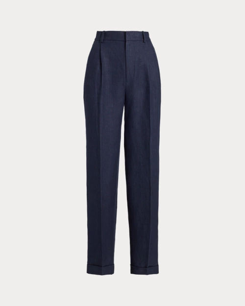 lauren ralph lauren Pantalón Tapered Fit de lino en espiga para mujer | Ralph Lauren® ES Envío gratis