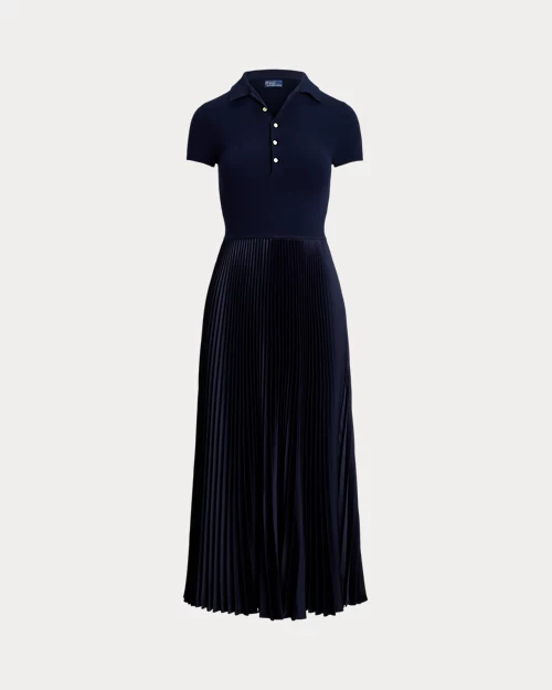 lauren ralph lauren Vestido tipo polo con cuerpo de punto para mujer | Ralph Lauren® ES Oferta especial