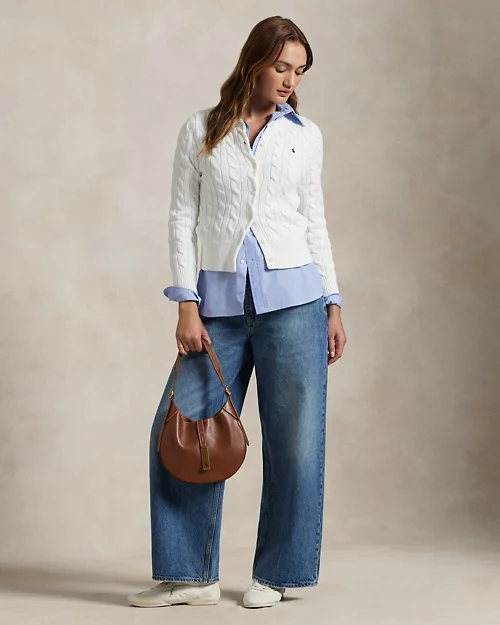 lauren ralph lauren Cárdigan de algodón en punto de ochos para mujer | Ralph Lauren® ES Envío gratis