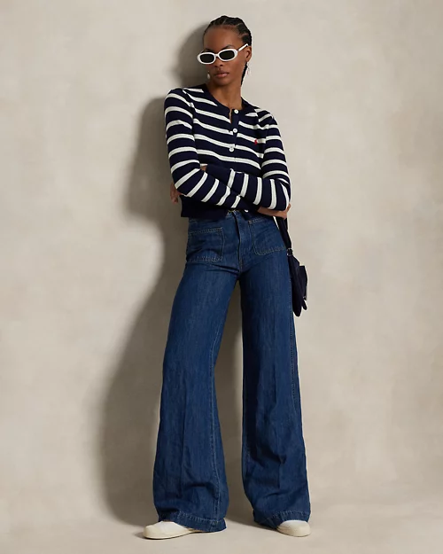 lauren ralph lauren Jeans acampanados de pernera ancha para mujer | Ralph Lauren® ES