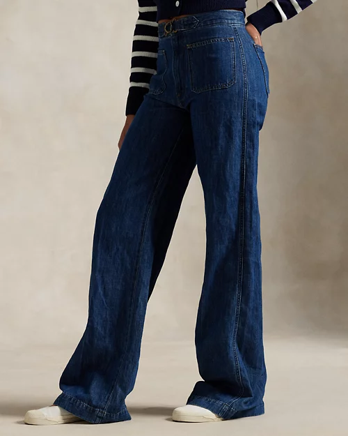 lauren ralph lauren Jeans acampanados de pernera ancha para mujer | Ralph Lauren® ES COMPRAR AHORA