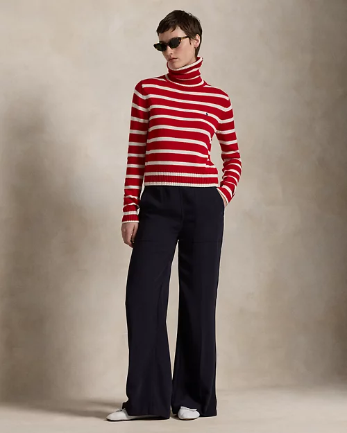 lauren ralph lauren Jersey de cuello vuelto de algodón para mujer | Ralph Lauren® ES Precio de fábrica