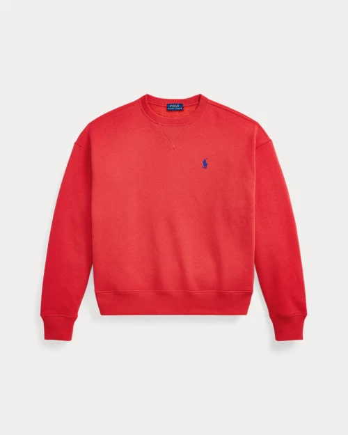 lauren ralph lauren Jersey de felpa con cuello redondo para mujer | Ralph Lauren® ES Promoción trimestral