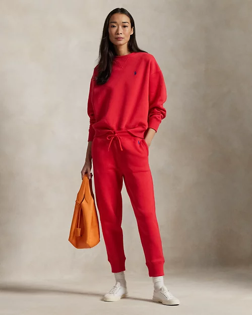 lauren ralph lauren Jersey de felpa con cuello redondo para mujer | Ralph Lauren® ES Promoción trimestral