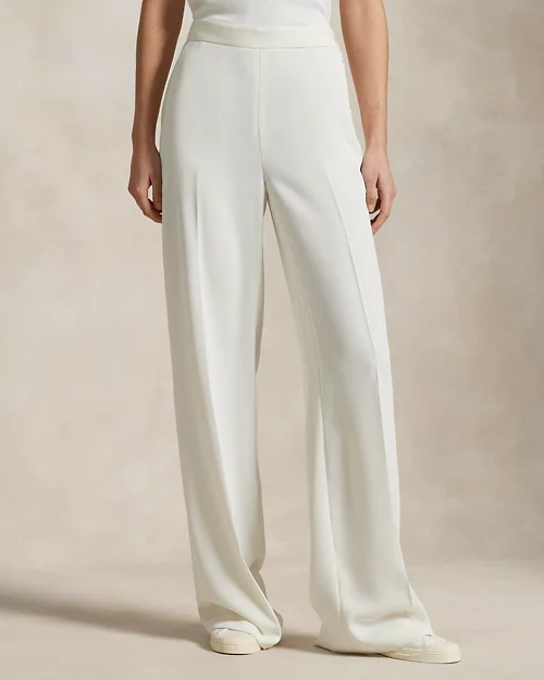 lauren ralph lauren Pantalón de raso con pernera ancha para mujer | Ralph Lauren® ES Liquidación