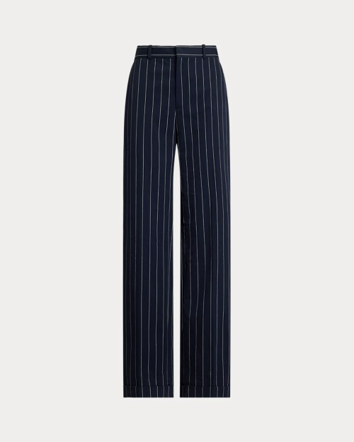 lauren ralph lauren Pantalón de sarga con rayas Straight para mujer | Ralph Lauren® ES Limitado a 3 días