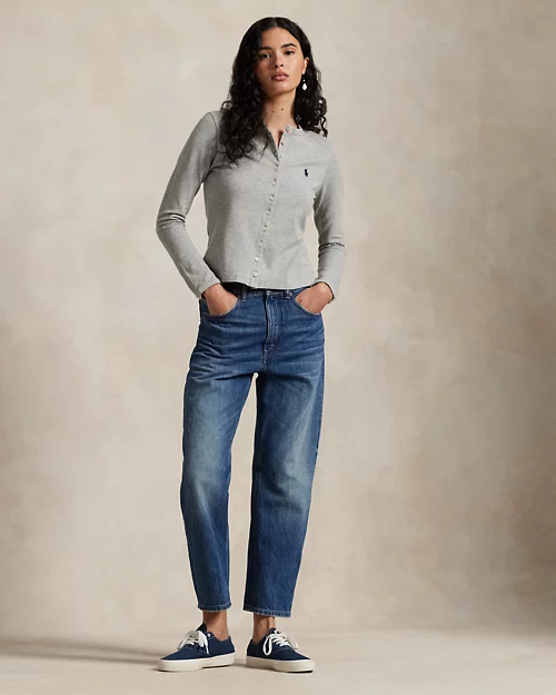 lauren ralph lauren Cárdigan de piqué elástico con algodón para mujer | Ralph Lauren® ES Ahorra y exporta
