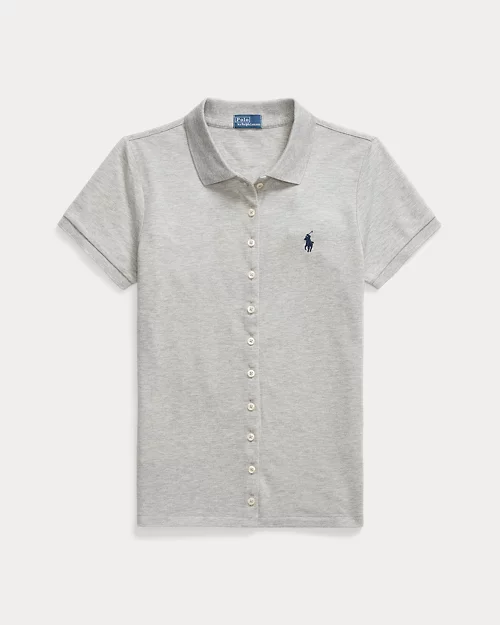 lauren ralph lauren Polo con tapeta abotonada para mujer | Ralph Lauren® ES Precios de Black Friday
