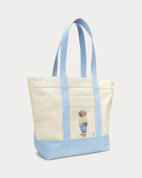 lauren ralph lauren Bolso tote de loneta con Polo Bear para mujer | Ralph Lauren® ES Libre de impuestos